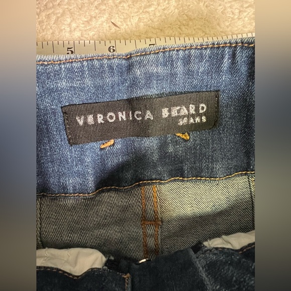 Veronica Beard Rosanna Corset Wide Leg Jeans 25/0 - Picture 11 of 16